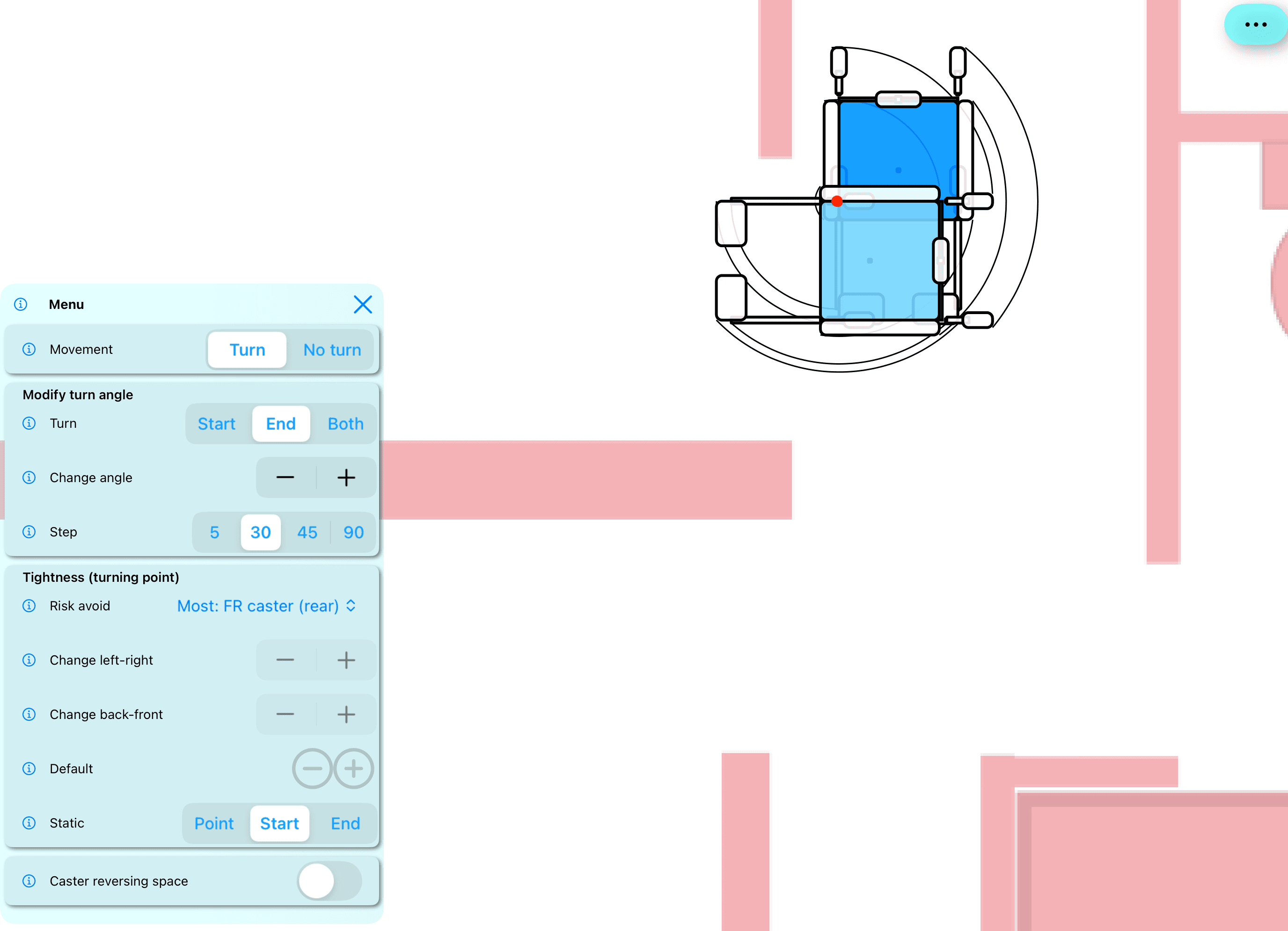 Evidenced based easiest turn when person assisting at rear