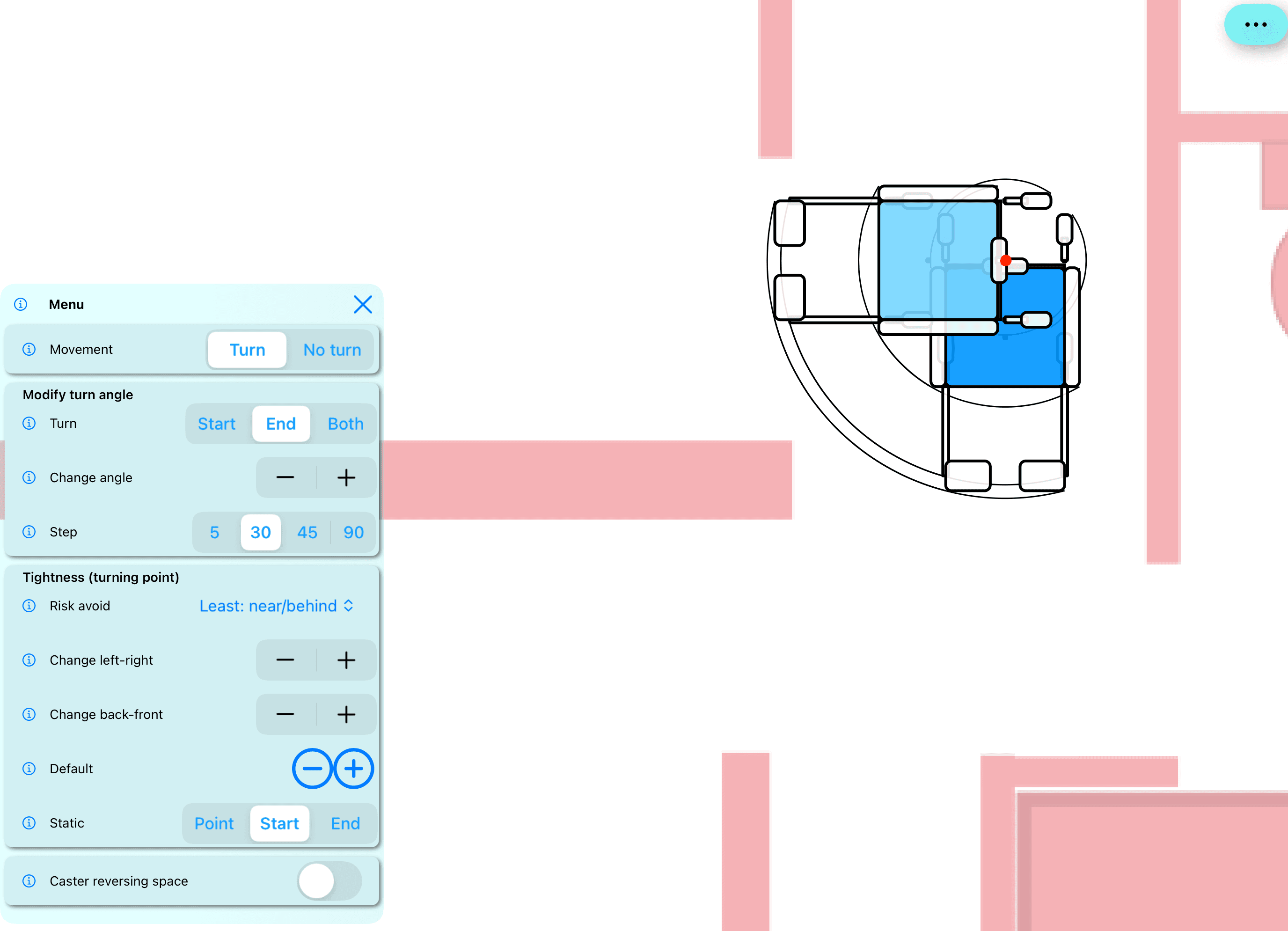 Evidenced based hardest turn when person assisting at rear